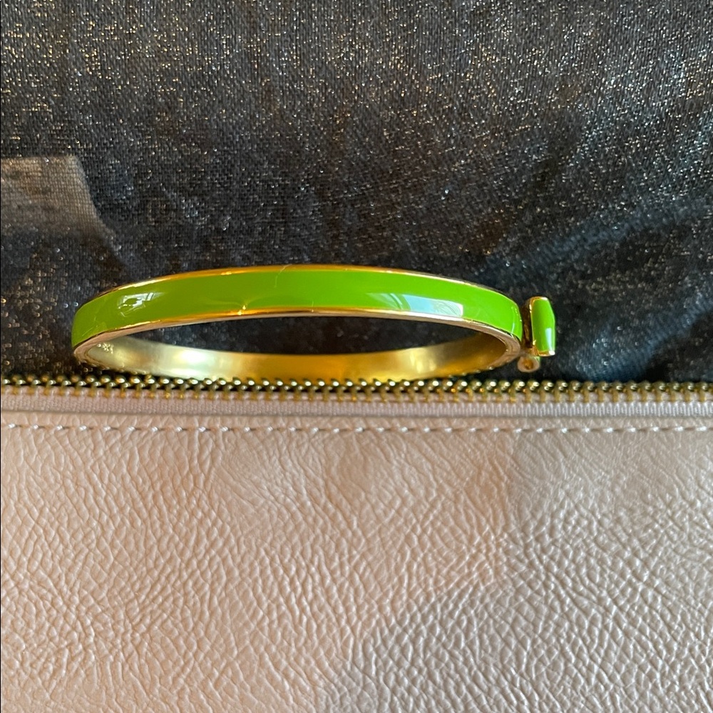 Kate Spade Green  Enamel Bow Bangle Bracelet - Authentic - Picture 6 of 9